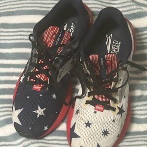 Brooks Athletic Shoes - Red, White, and Blue